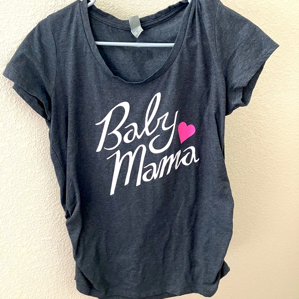 Bloom maternity baby mama t shirt size medium